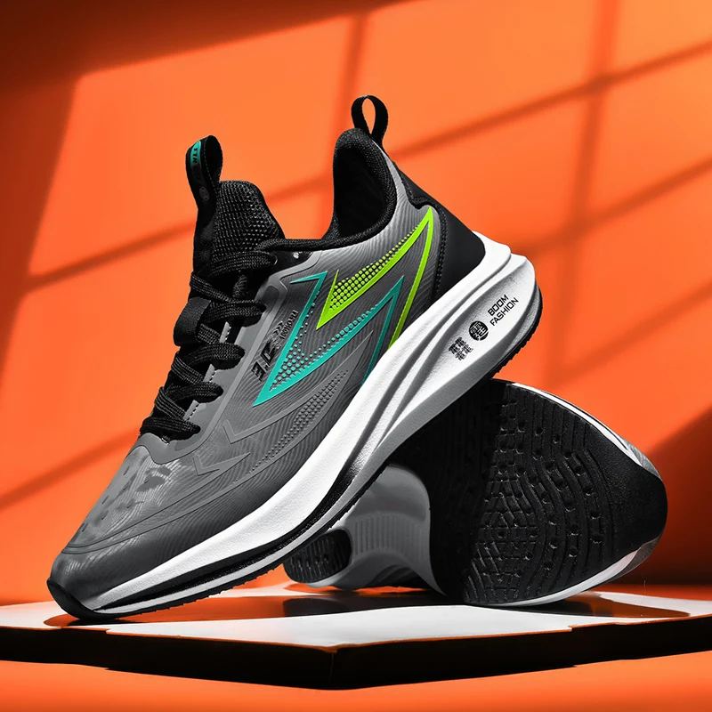 

Кроссовки мужские легкие сетчатые удобные летние кроссовки на плоской подошве для бега на открытом воздухе модные теннисные туфли нескользящая спортивная обувь для мужчин