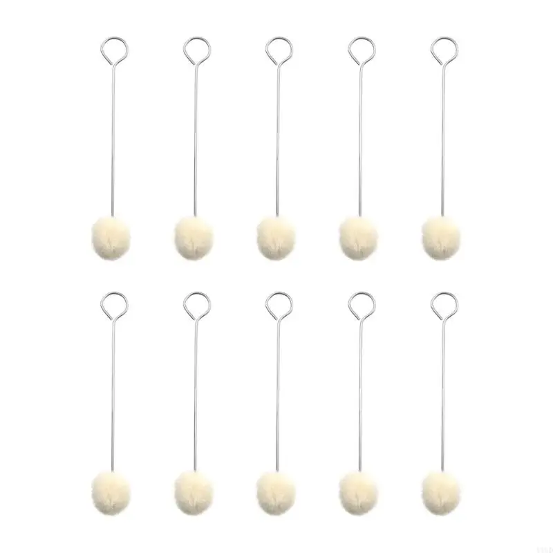 

10pcs Leather Wool Balls Painting Brush Assisted Dyeing Leather Dauber Tool Leather Dyeing Brush Sponge Paint Brush