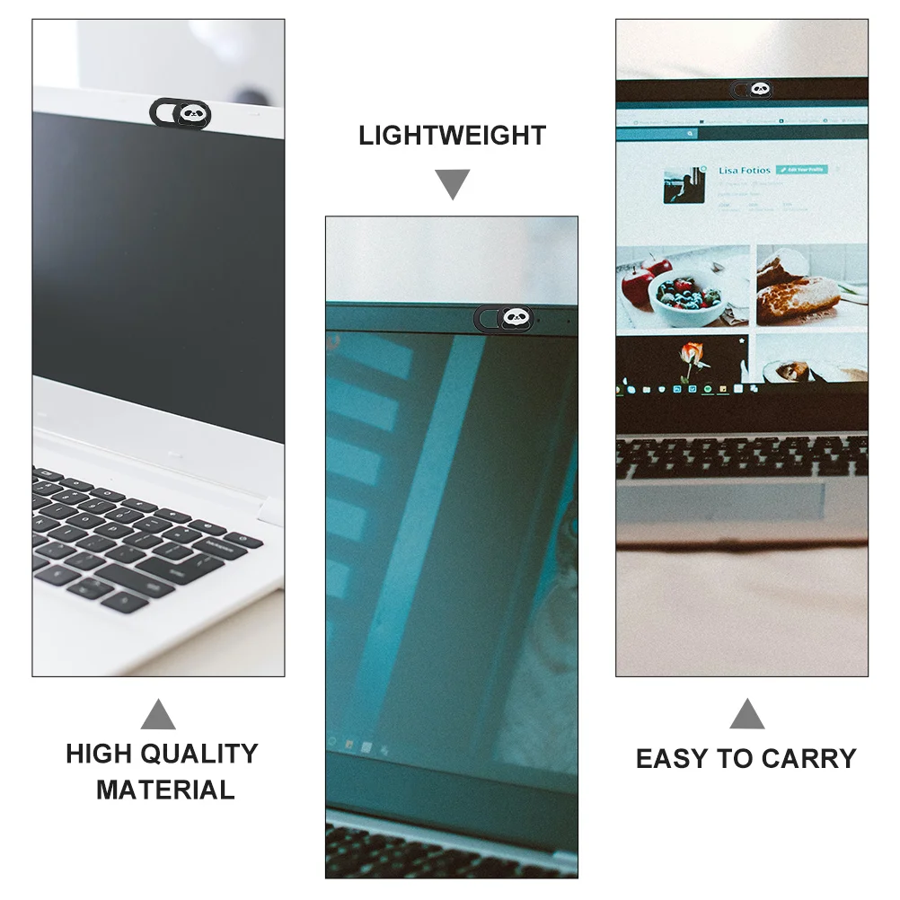 

6pcs Webcam Cover Slider Panda Pattern, Universal Protective Cover for Tablet Laptop Desktop Video Privacy