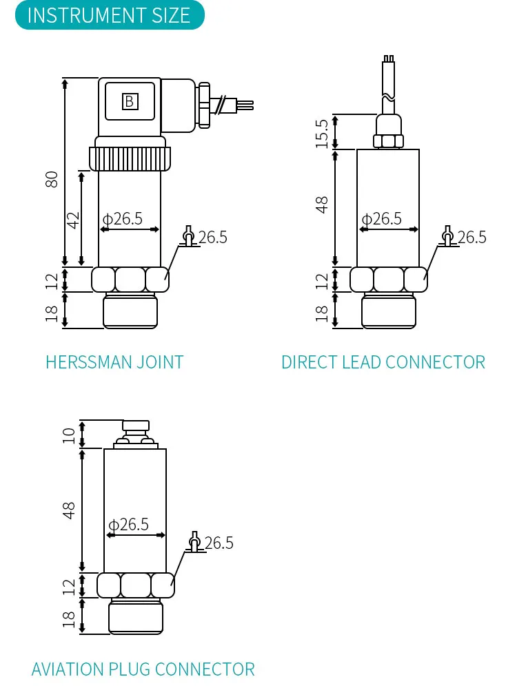 مستشعر الضغط الذكي الصناعي من Aice Tech 4-20 مللي أمبير