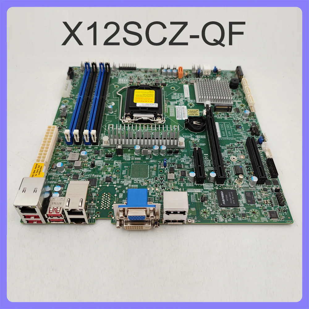 Q470 Chipset 10th Generation Core i9/i7/i5/i3 LGA-1200 DDR4 SATA3RECC For Supermicro Workstation Motherboard X12SCZ-QF