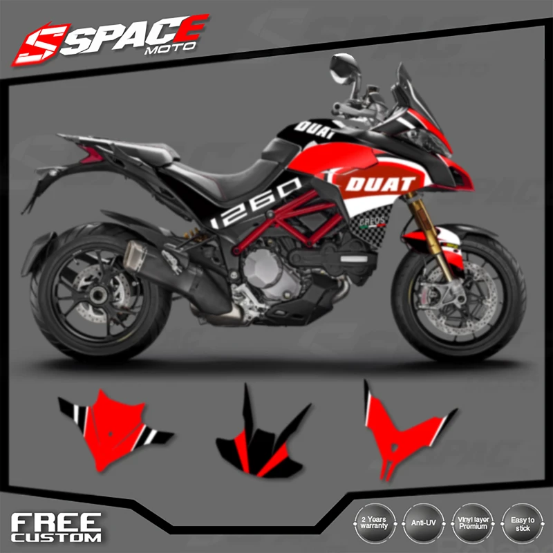 

SPACE Custom Motorcycle Graphics For DUCATI 2018 Multistrada 1260 Adhesive Decal Stickers Kits