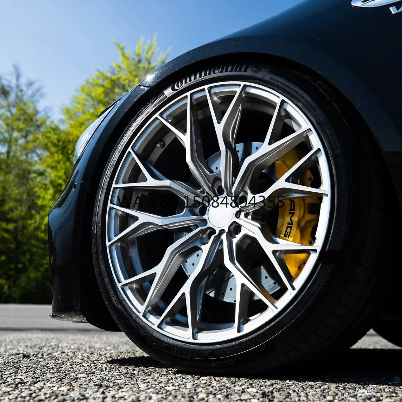 ODM OEM Tree Bench Silver T6061 Monoblock Forged Wheel Alloy 20 Inch Passenger Car Rim 5x108 5x112 5x114.3 5x120 5 Hole Hub