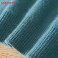 Men's 100% Pure Mink Cashmere Sweater O-Neck Pullovers Knit Sweater Autumn and Winter New Long Sleeve High-End Jumpers Mink Tops - Image 5