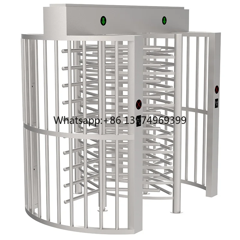 Double Door Turnstile Dual Gate Rotating Barrier Access Control Turnstile