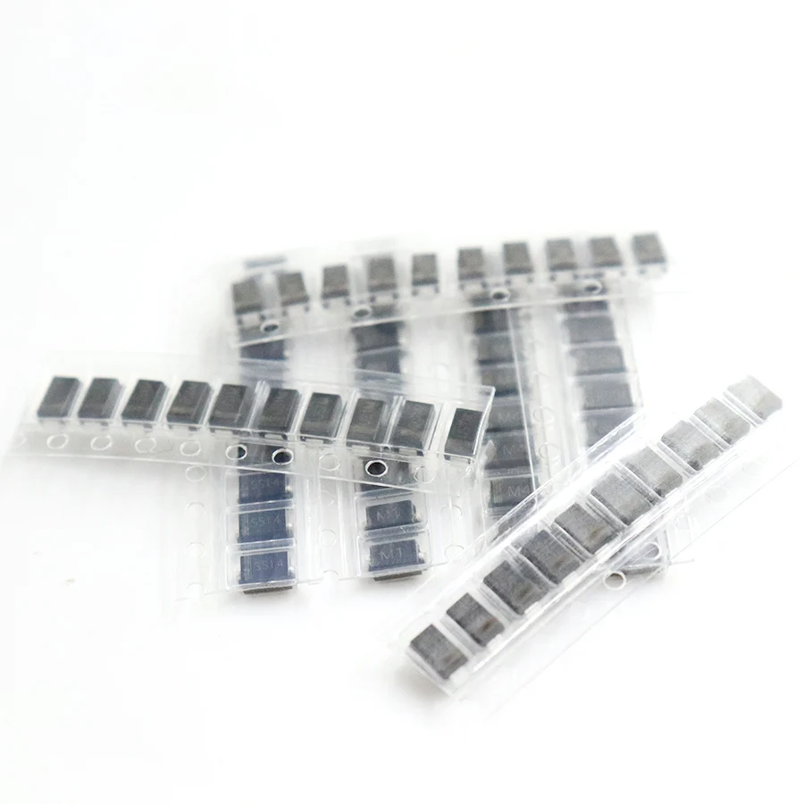 70/90PCS SMD diode 1N4001 1N4004 1N4007 SS14 SS34 SS16 SS36 Schottky diode kit, rectifier diode set M1 M4 M7 SS14 SS34 RS1M US1M