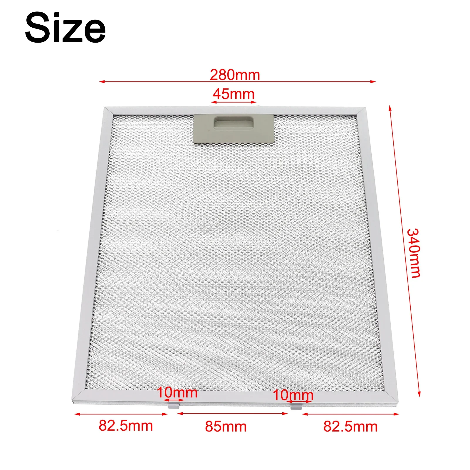 Range Hood Filter Cooker Hood Grease Filter Metal Kitchen Extractor Ventilation Aspirator Filter Mesh 340x280x9mm 230x260mm