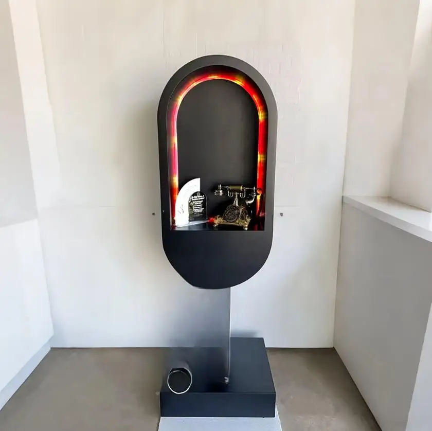 

Black Audio Guestbook Holder Custom Creative Wedding Decoration Outdoor Party Decoration