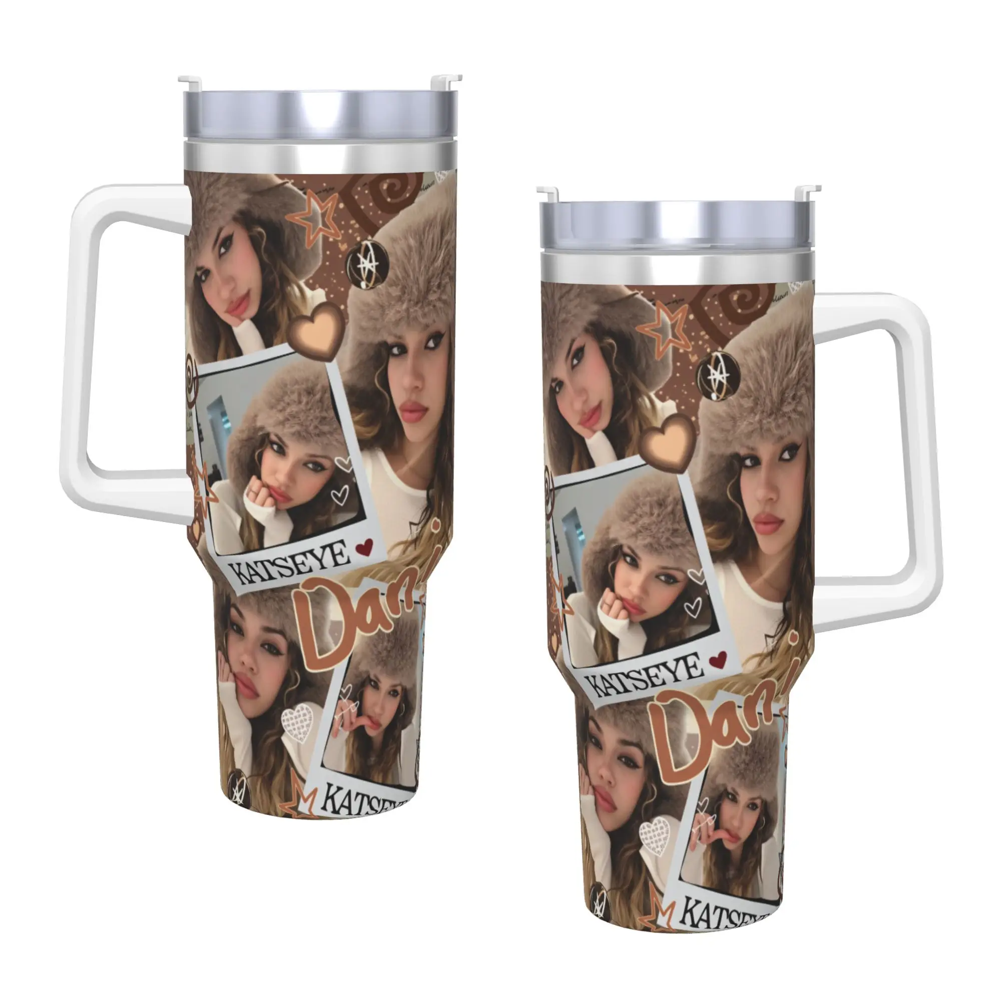 Katseye Kpop Girls  Tumbler  Hot Drinks Water Bottle Leakproof Stainless Steel Thermal Cups Custom Camping Mugs Cup