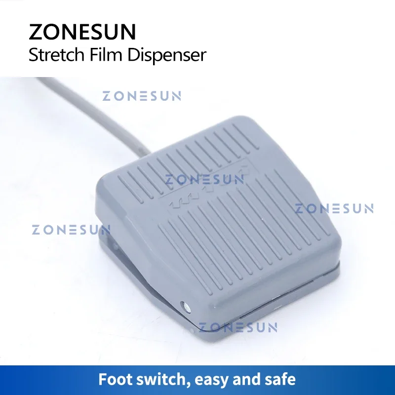 ZONESUN ZS-DBC800 التلقائي تمتد فيلم موزع القرص الدوار صندوق كرتوني البليت آلة التغليف حزمة آلة سحب الفيلم