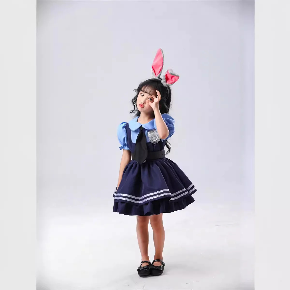 loween Judy Rabbit Ni  Cartoon COSPLAY Costume Festival Supplies Judy Police Officer Rabbit Outfit Women's Faion
