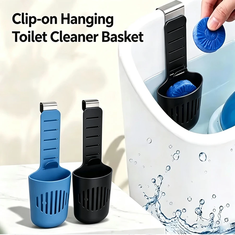 2 Silicone Toilet Tank Tablet Holder Versatile Toilet Bowl Hanging Cleaner and Deodorizer Hanger Toilet Bowl Cleaner Buffer Box