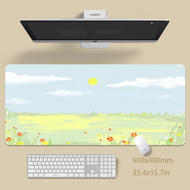 Design Mousepads Computer Mouse Mats Art Large Mouse Mat Big Desk Pad Non-Slip Rubber Mousepad Big Keyboard Mat Mouse Pad