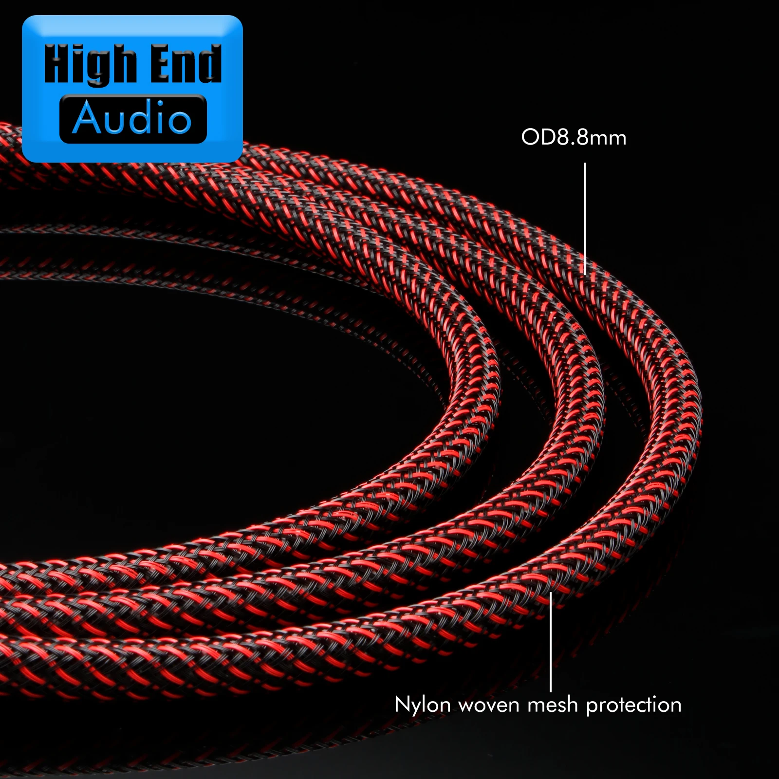 Preffair HiFi 6N OCC AES/EBU Digital Audio Cable Rhodium Plated Balanced XLR Plug for Pre Amp A10 DAC Subwoofer