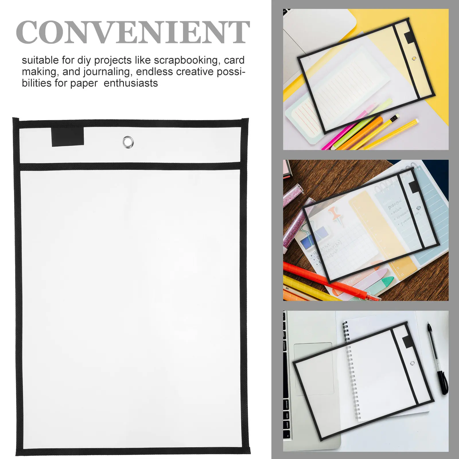 20Pcs Dry Erase Pockets Hanging Transparent Reusable Sheet Protectors for Teachers Students Writing Practice Door Wall File