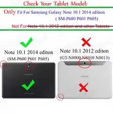 Case for Galaxy Note 10.1 Edition Tablet (P600/P601/P605), Ultra-Slim Flip Trifold Stand Cover with Stand