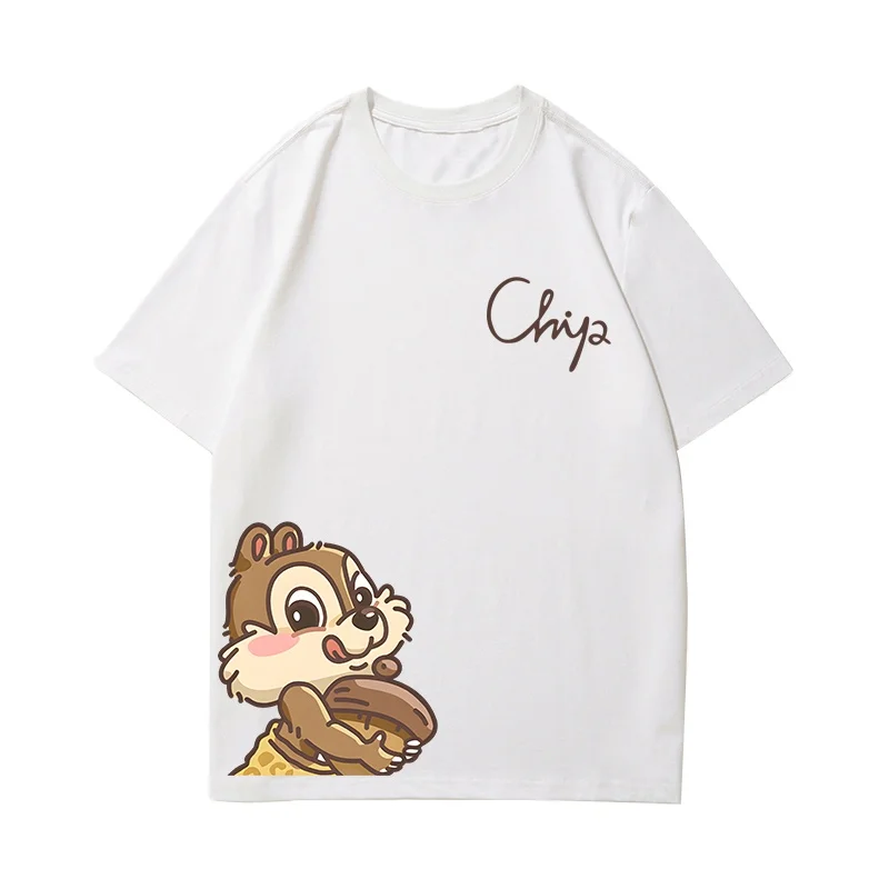 The Summer New Style Chip & Dale Cartoon Anime Printing Boys and Girls Short Sleeve Soft and Cute Children's Clothing T-shirt