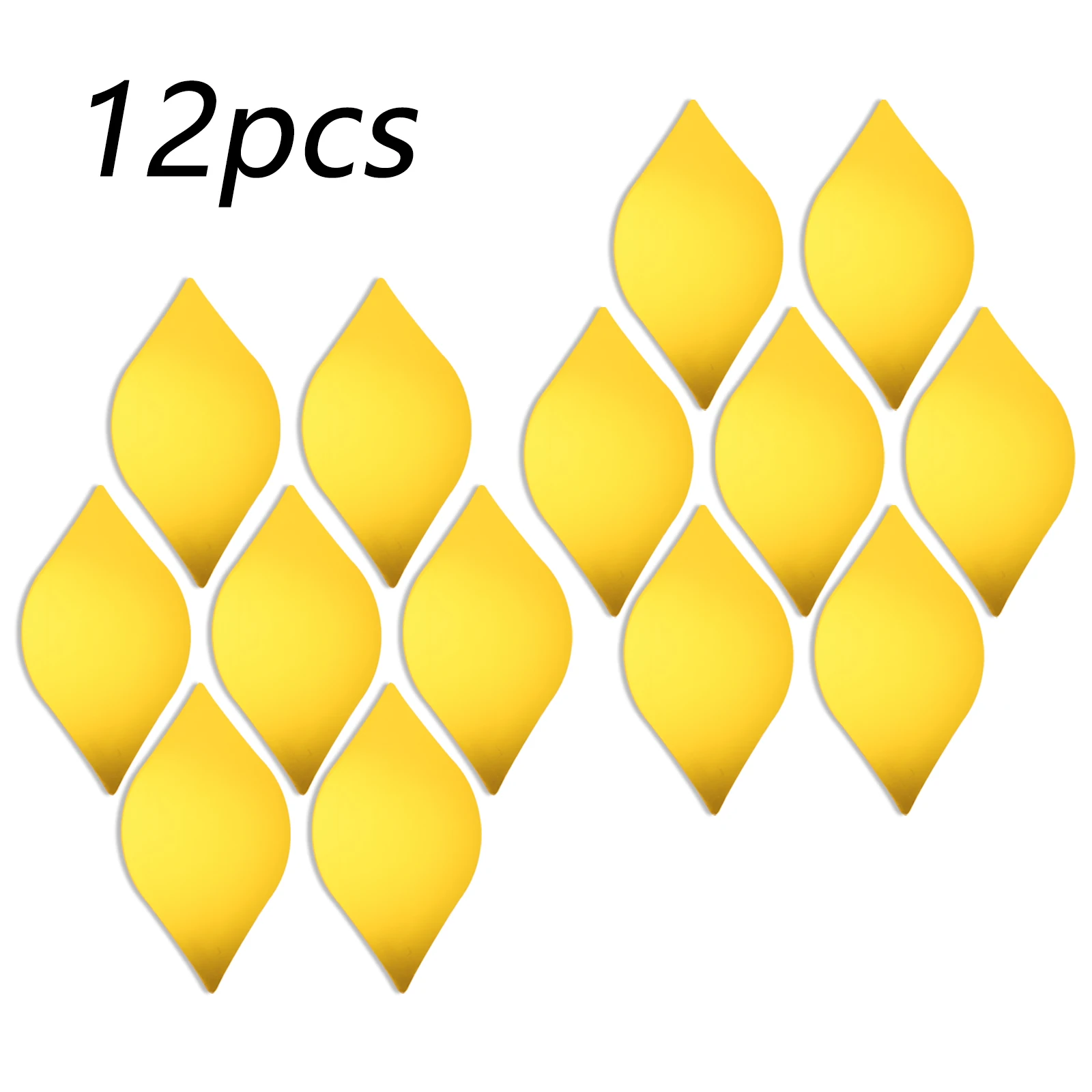 ملصقات ثلاثية الأبعاد ملصقات جدار صائق حائط الخلفية جدار زجاجي بابية 12 قطعة ديكور منزلي ذهبي أكريليك ذاتي اللصق للمنزل