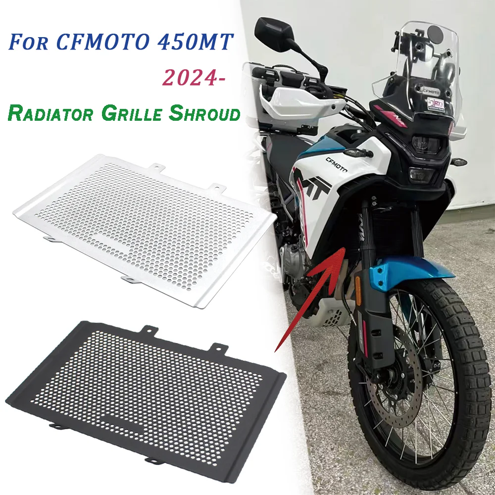 

For CF MOTO 450MT 450 MT 2024- Motorcycle Accessories Front Radiator Grille Shroud Water Tank Shield