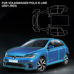 Transparent Pre Cut PPF Paint Protection Film for VOLKSWAGEN POLO R LINE 2021 2022 2023 PPF TPU 8.5mil Sticker