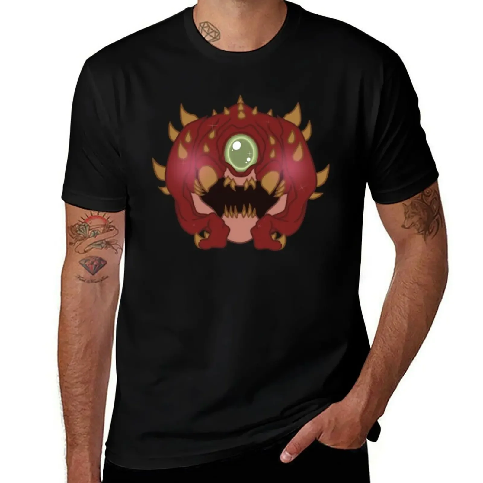

Cacodemon T-Shirt baggy shirts man t shirt vintage graphic tee mens white t shirts