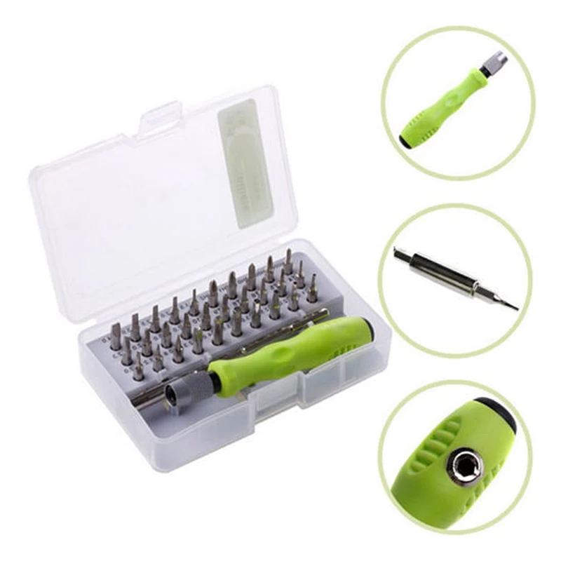 Tool Repair 32 In 1 Screwdriver Set Precision Mini Magnetic Screwdriver Bits Kit Phone Mobile IPad Camera Maintenance