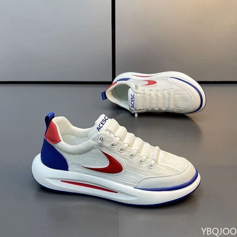 حجم كبير الربيع والخريف جديد سميكة وحيد الارتفاع زيادة أحذية رجالية عادية المتخصصة الاتجاه تنوعا أحذية رياضية مسطحة للرجال #3