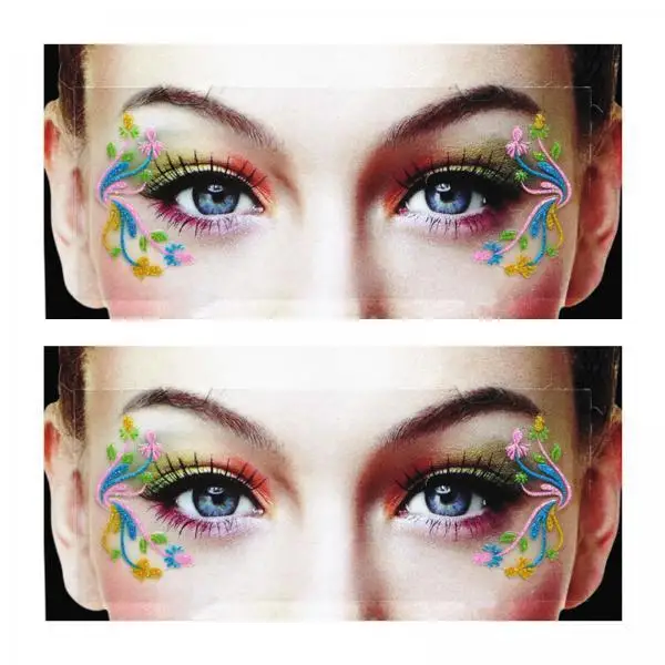 

Eye Shadow Stickers Easy Peel Face Sticker Makeup for Kids Girls Festival Party Supplies