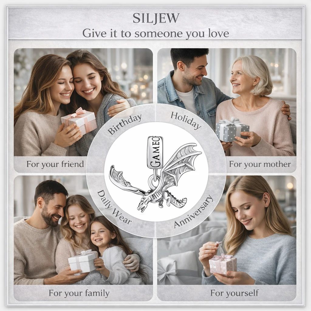 SilJew ヴィンテージ ファンタジー ドラゴン ウルフ  - Wolf Jewelry & Watches Tampa Reviews のレビューと価格