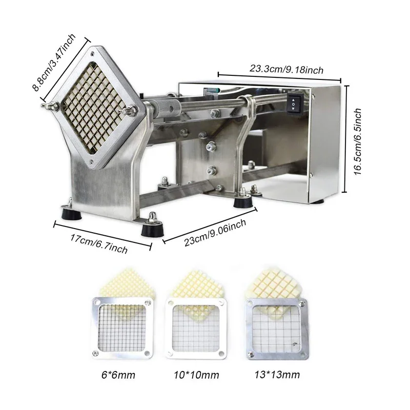 Commercial Electric Port  le Electric French Fries Cutter Machine Potato French French Fries Cutting Machine
