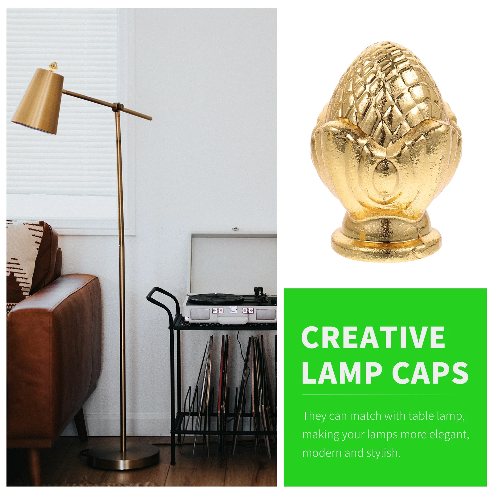 

4 шт. декоративные наконечники для ламп из цинкового сплава, винтажный стиль, для настольных и напольных ламп, декор для дома