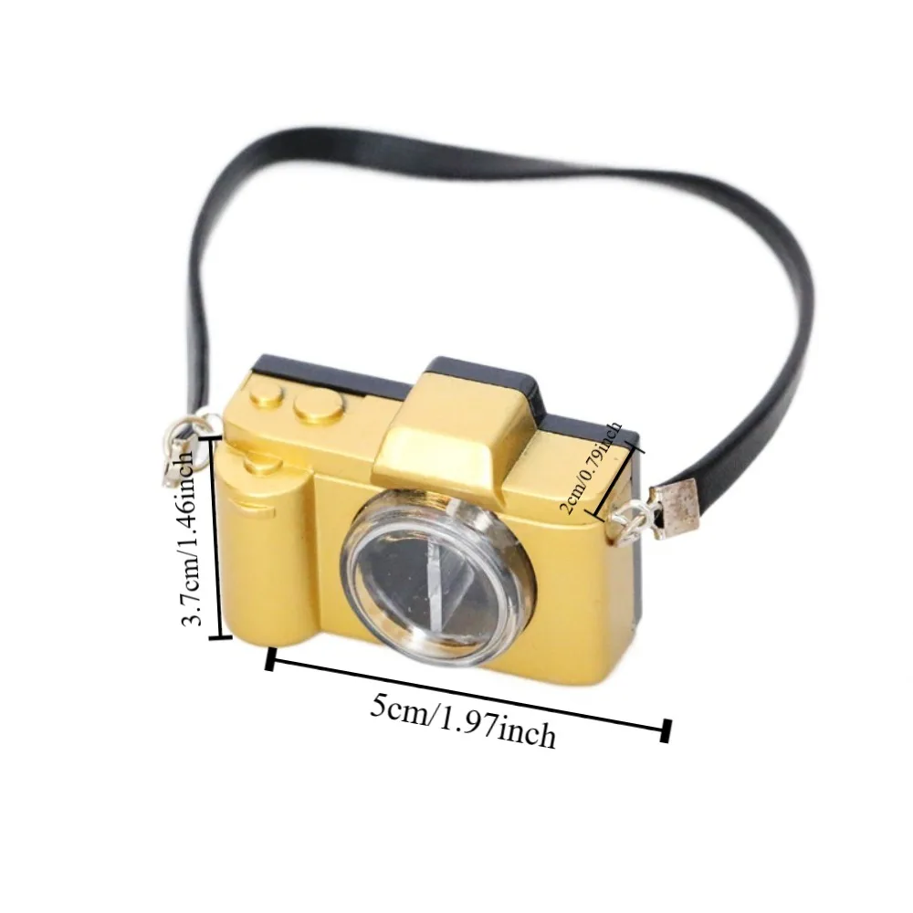 Ob11 Dollhouse Miniature Camera BJD Retro Miniature Digital Camera Cute Cool Doll SLR Camera Kids/Children/Toddler