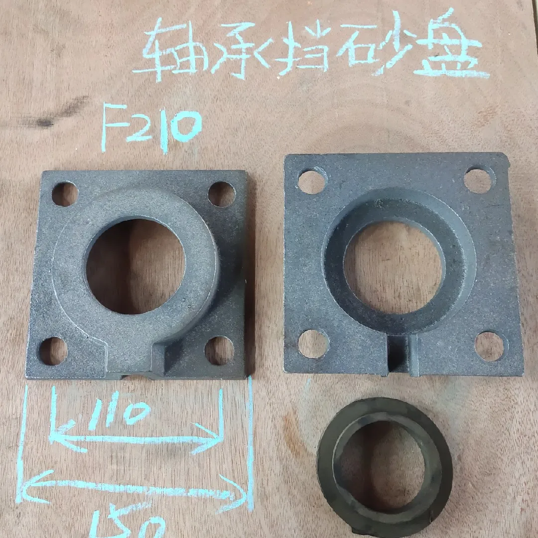 Bearing protection plate of shot blasting machine