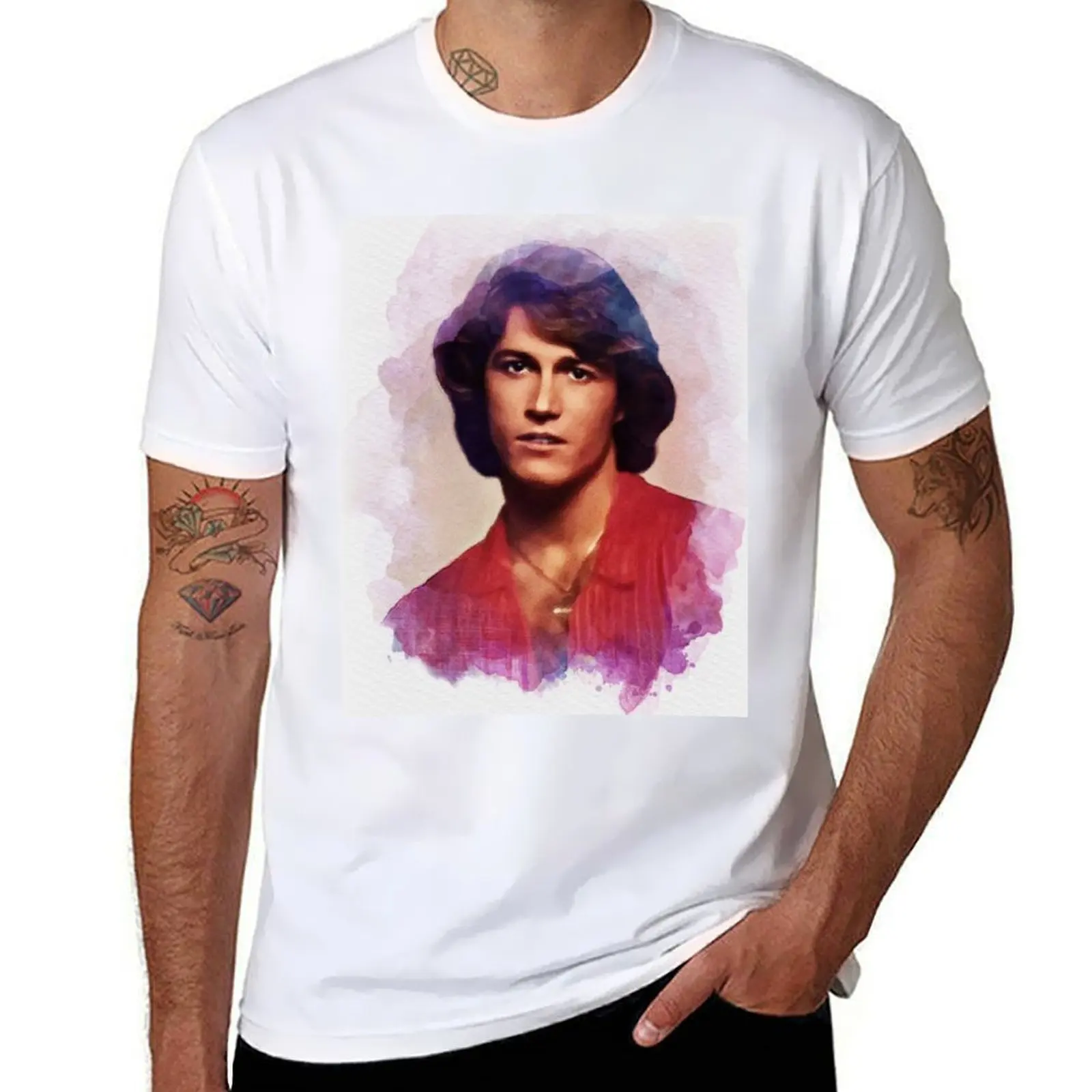 

Andy Gibb, Music Legend T-Shirt man t shirt graphic printed t shirts for man T-Shirt