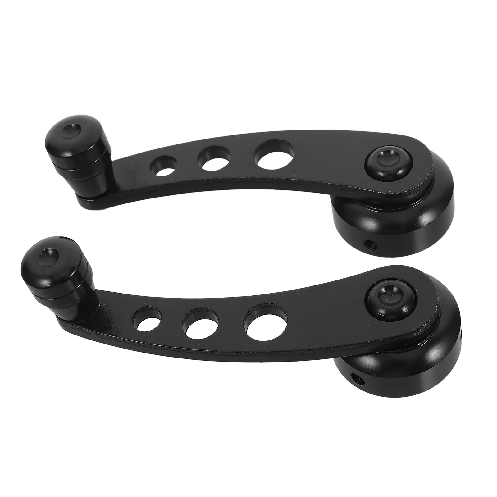 

2 pcs Car Window Crank Handles Universal Aluminum Alloy Ergonomic Handle Easy Install Durable Auto Accessories Rocker For Manual
