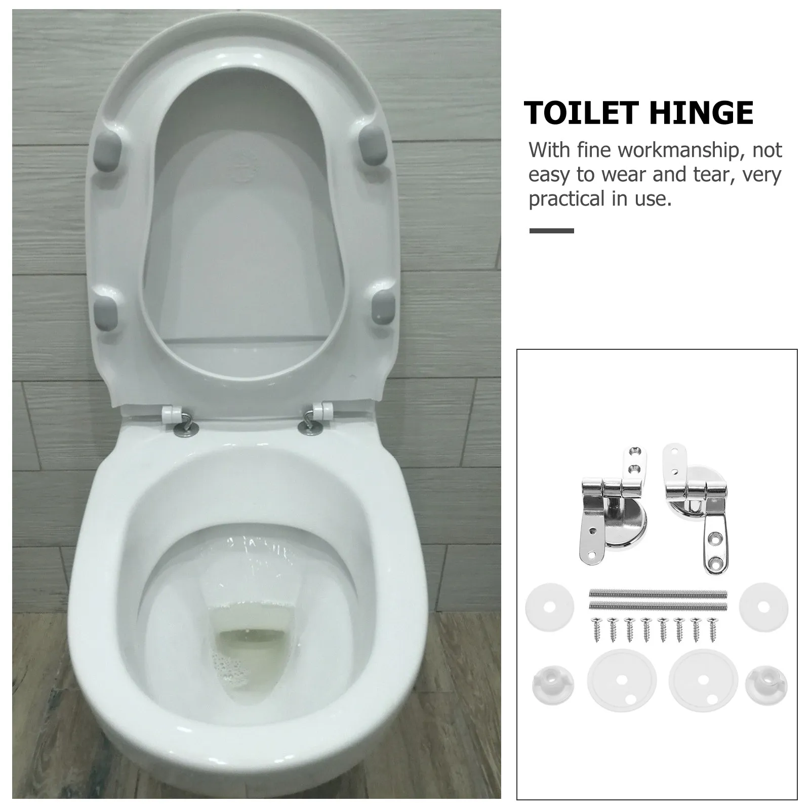 

Комплект из 1 шт. прочных металлических петель для унитаза, набор для быстрой установки, сменные петли для сиденья унитаза, быстросъемные петли