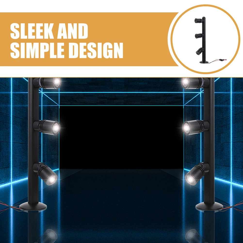 

Led Display Lights Spotlight Jewelry Lamp for Home Shelves Counter Showcase Indoor Black High Brightness Easy Installation