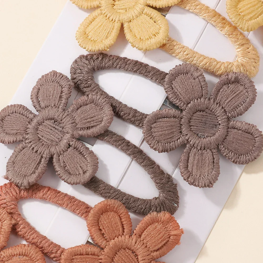 6Pcs/Set Cute Daisy Flower Hair Clips for Baby Girls Lovely Bang Side Clip Hairpins Princess Barrette Kid Hair Accessories 2025 view 6