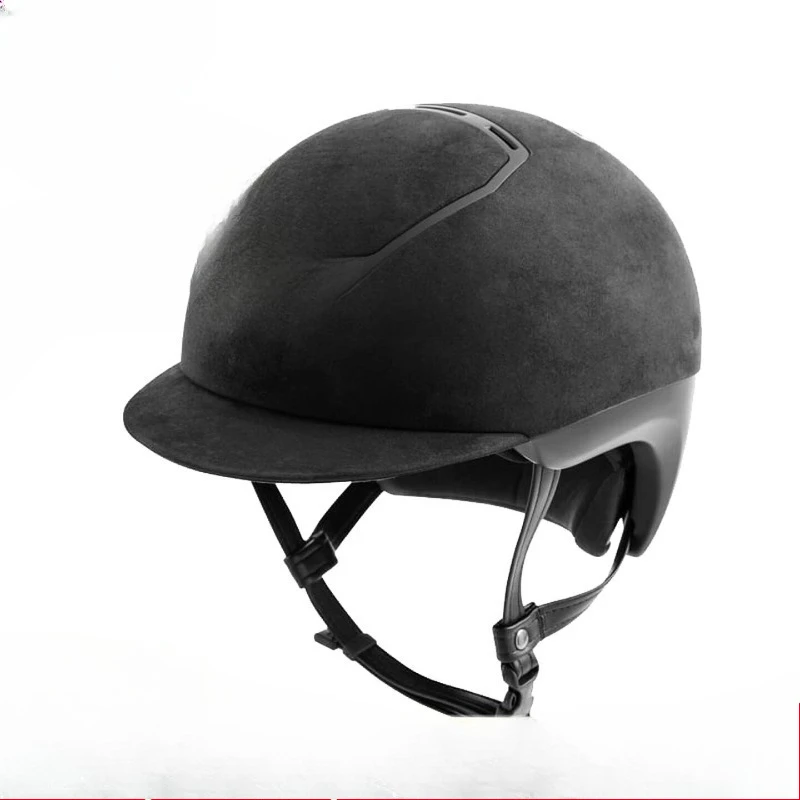 

Riding helmet Charcoal black velvet riding helmet