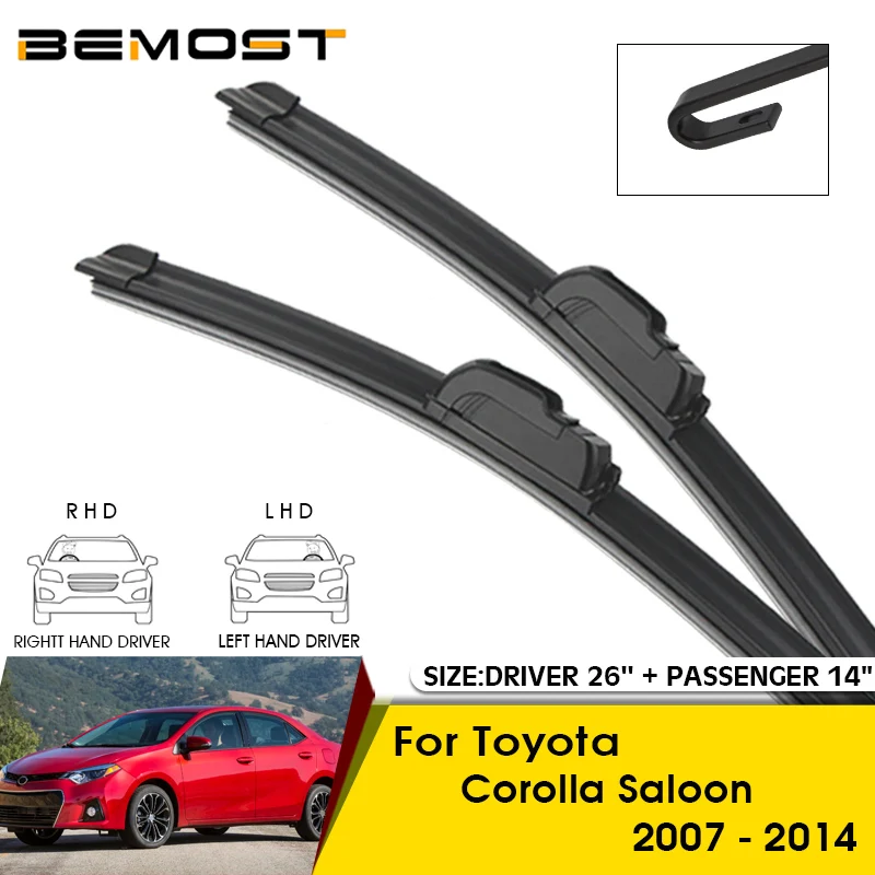 Car Wiper Blades For Toyota Corolla Saloon 2007-2014 Windshield Windscreen Front Window Blades 26