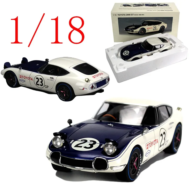 

AUTOart Diecast 1/18 Scale Toyota Alloy Model Cars Toyota 2000GT Play Vehicles Toys for Boys Gift Original Box