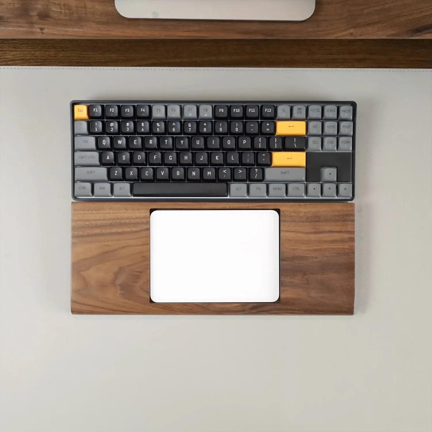 Keyboard Wrist Rest Magic Trackpad Base Mechanical Keyboard Hand Support Custom Multifunctional Bracket Walnut Wood Accessoreis