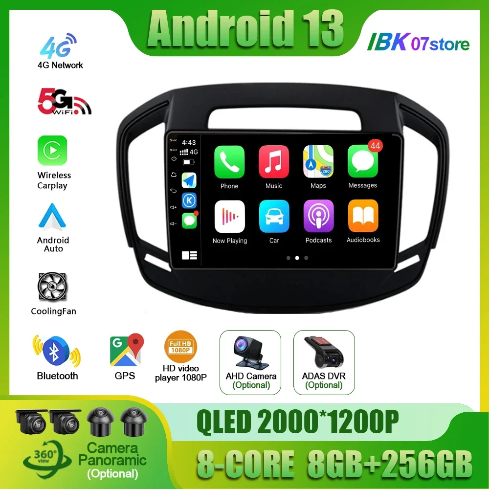 

For Opel Insignia 2013-2017 Android Auto Radio Car Radio Multimedia GPS Carplay 2din Multimedia Navigation Screen Stereo