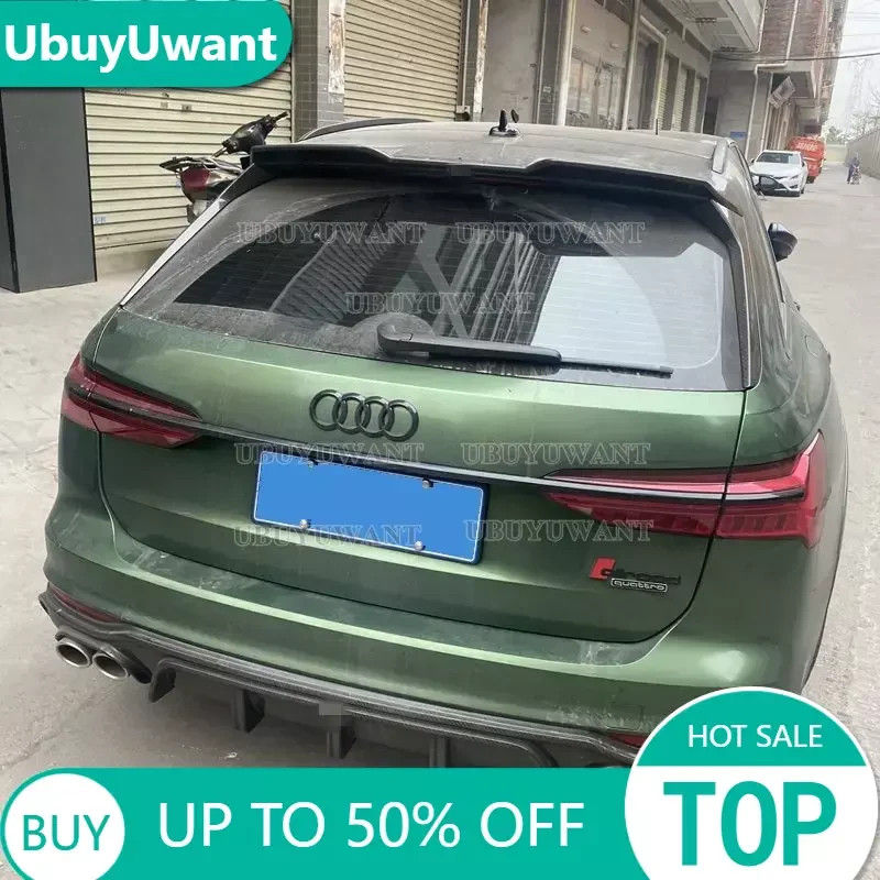 For NEW Audi A6 Avant C8  2019-2023 A6 Allroad Spoiler ABS Car Trunk Lip Wings Tail Spoiler A6 Accessories Dedicated Decoration