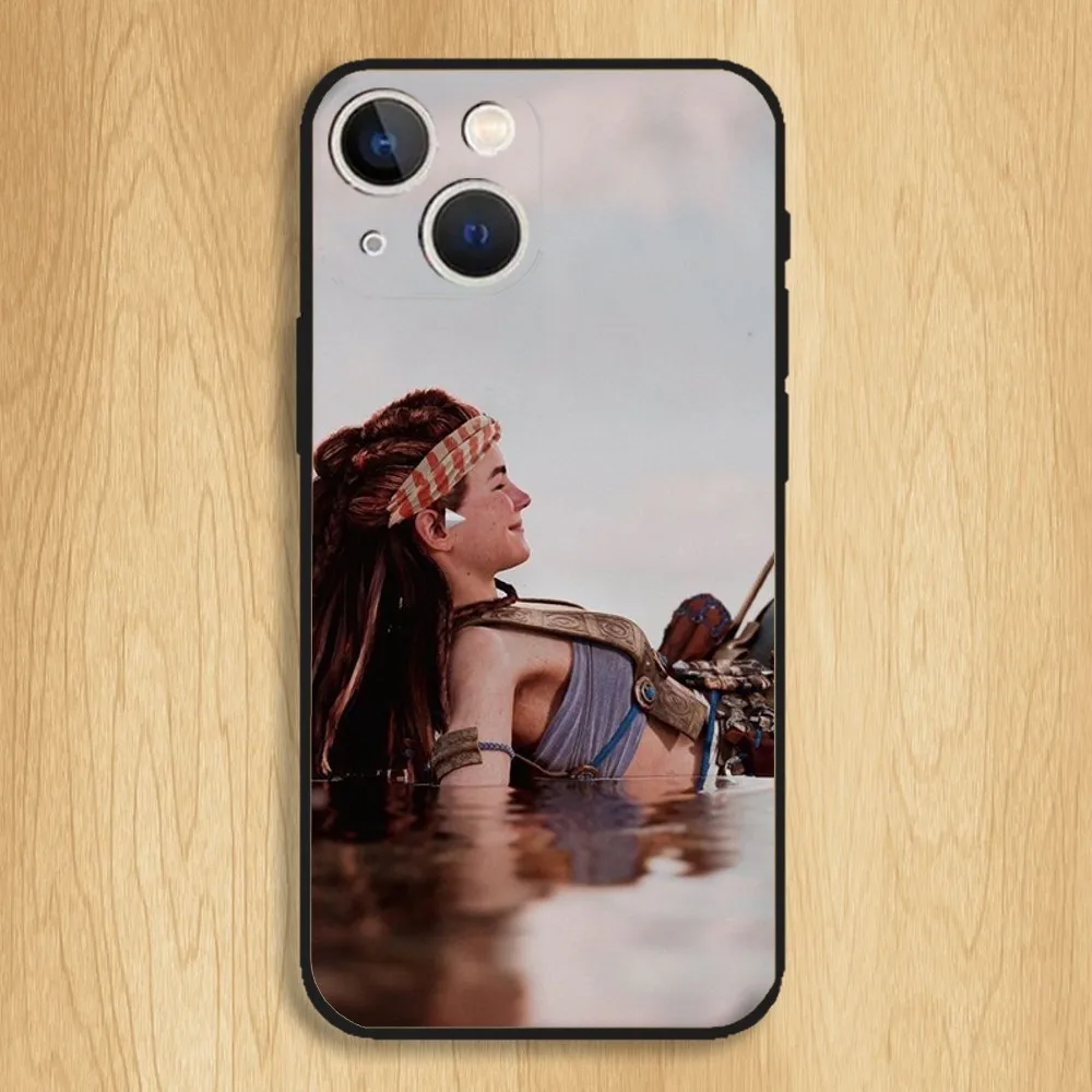 Horizon Zero Dawn Aloy Phone Case For iPhone15,14,13,12,11,Pro,Max,Plus,Mini,X,XS,XR,8,7,6,S,Plus,SE Soft Black Case