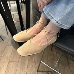 Bailamos Women Flats French Gentle Shoes Round Toe Bow Shallow Mouth Ballet Shoes Slip On Mary Jane sandals Comfortable Soft Loa