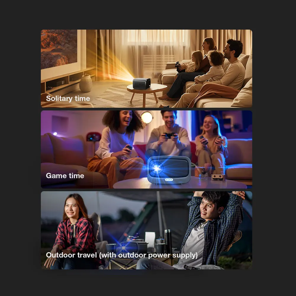 BlitzWolf BW-V9 LED 1080P Projector 1000 ANSI Lumens High Brightless Water Cooling Frequency Speaker BT5.0 WIFI6 Home Theater