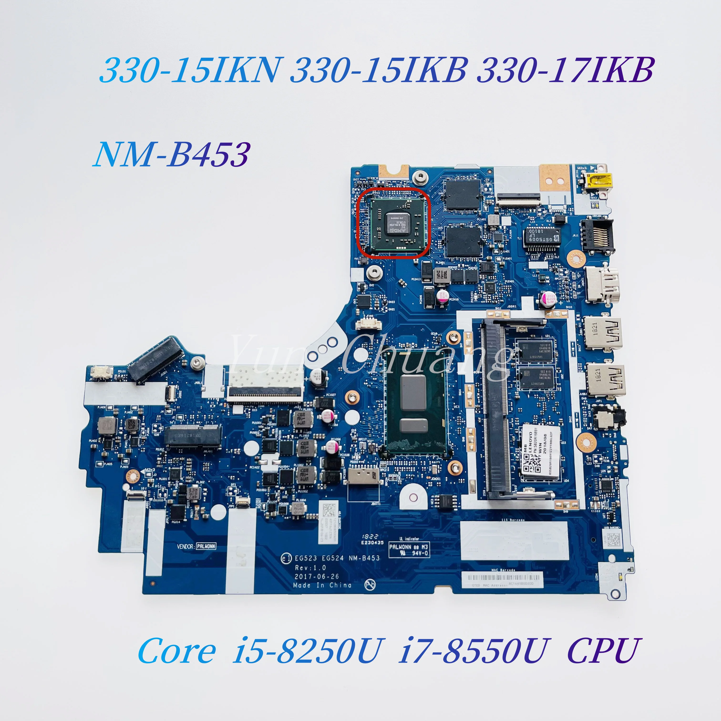 EG523 EG524 NM-B453 For Lenovo Ideapad 330-15IKN 330-15IKB 330