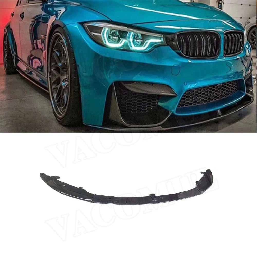 

VACOMUL Carbon Fiber Front Bumper Lip Spoiler Splitters for BMW 4 Series M3 M4 F80 F82 F83 2014 - 2019 Front Splitters