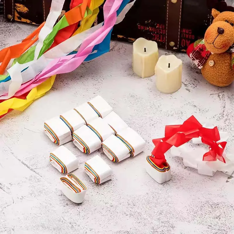 12/24/48pcs/set Magic Tricks Multi-color White Mouth Coils Paper Streamers from Mouth Magic Prop Magician Supplies Toys